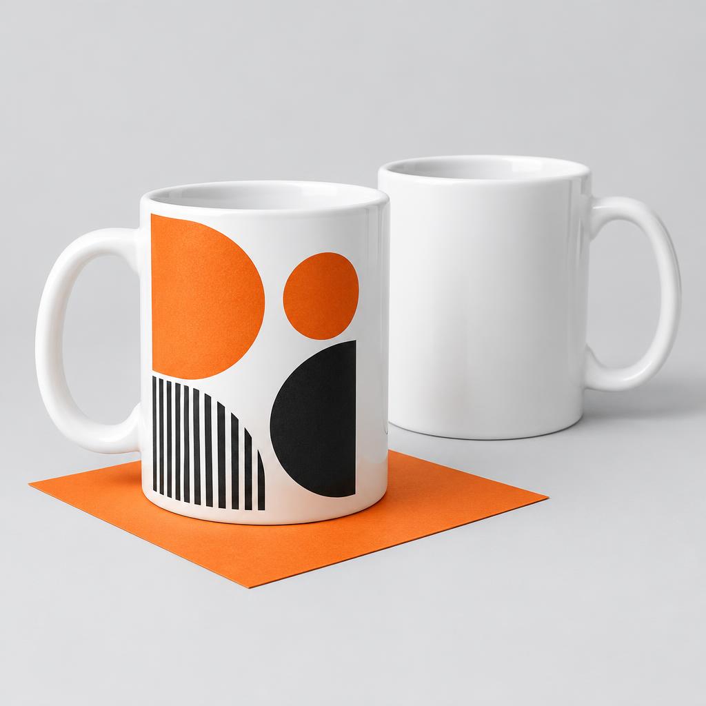 Composição ilustrativa de caneca personalizada